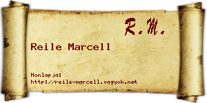Reile Marcell névjegykártya